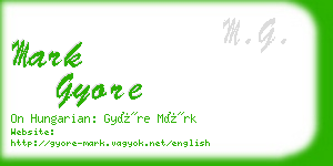 mark gyore business card